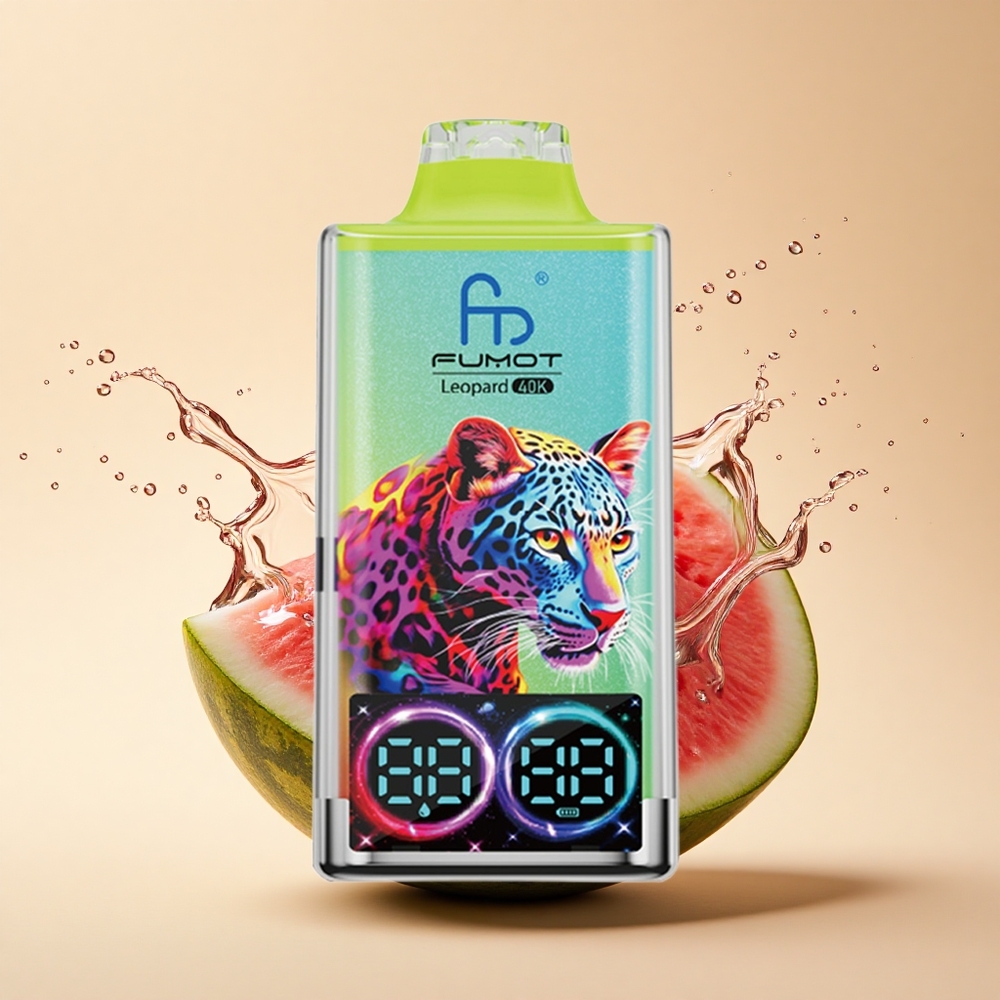 Fumot Leopard 40K Puffs Кавун Лід з 5% Нікотину, Dual Mesh, Type-C