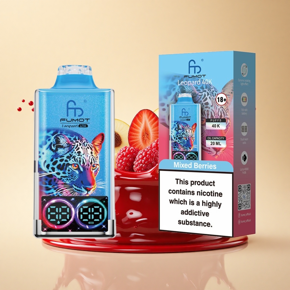 Fumot Leopard 40K Puffs Мікс Ягід 5% Dual Mesh Type-C