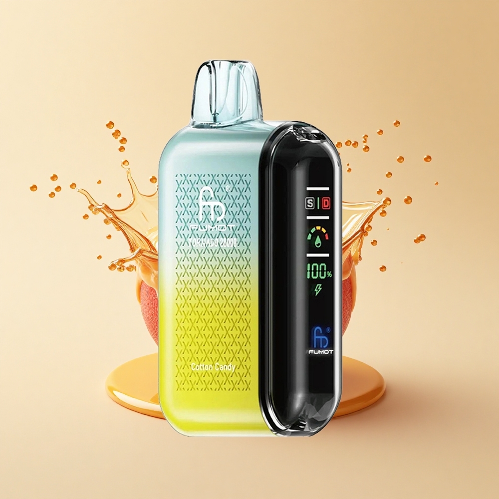 Fumot Tornado 20000 Puffs Цукрова Вата Dual Mesh Coil 20ml