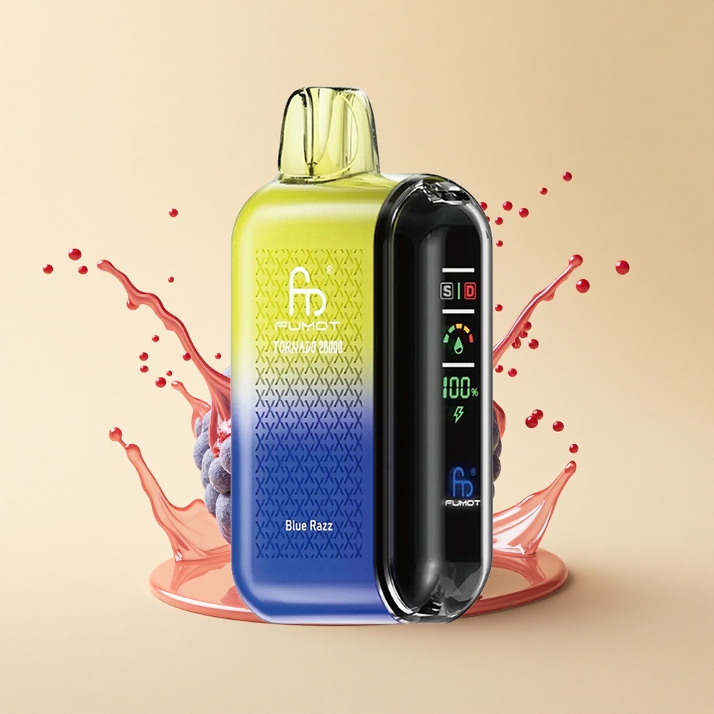 Fumot Tornado 20000 Puffs Блакитна Малина Dual Mesh