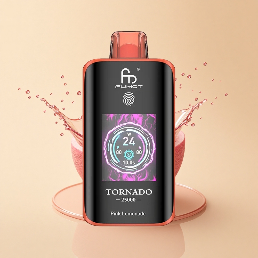 Fumot Tornado 25000 Puffs Рожевий Лимонад HD 20мл 5%