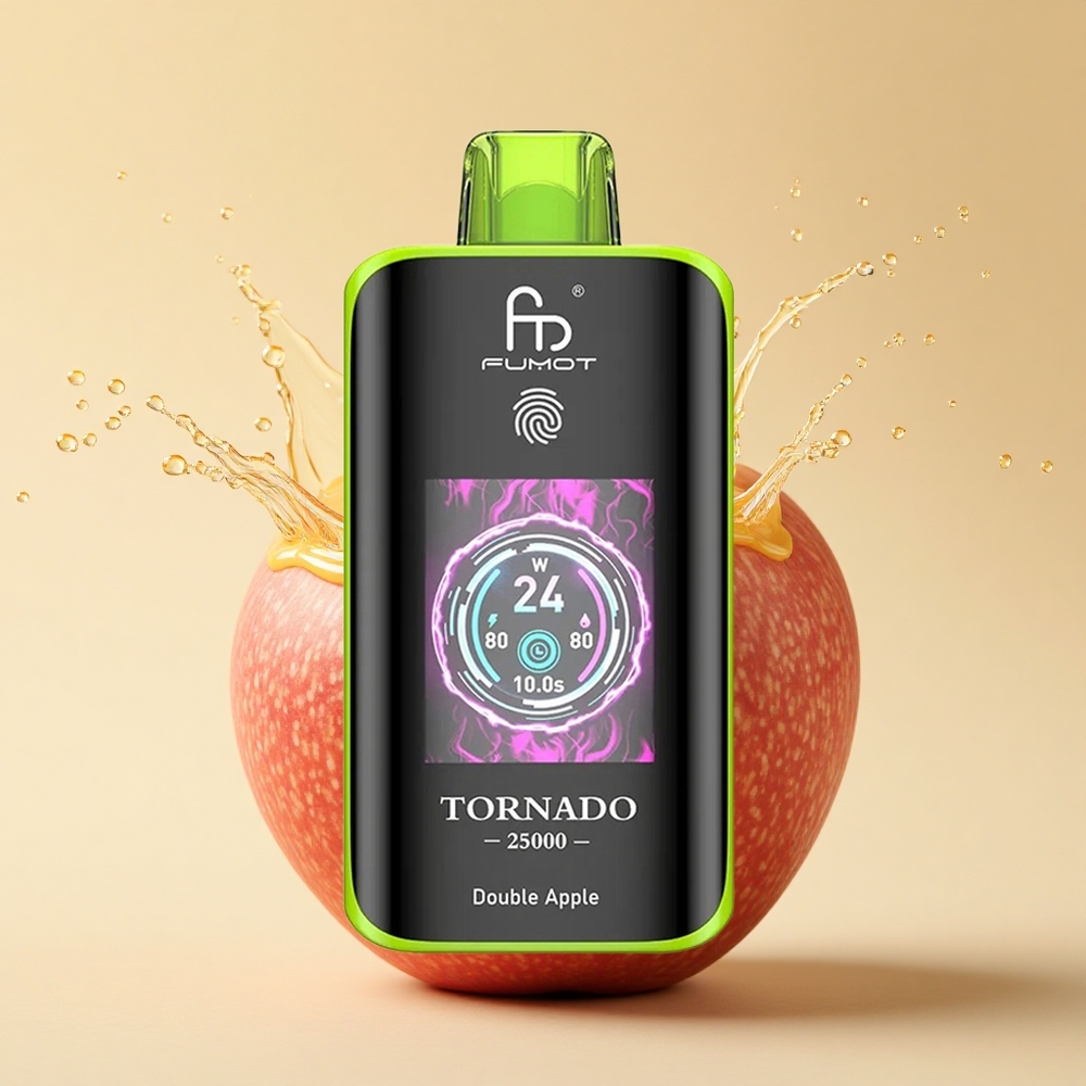 Fumot Tornado 25000 Puffs Подвійне Яблуко HD 20мл Type-C