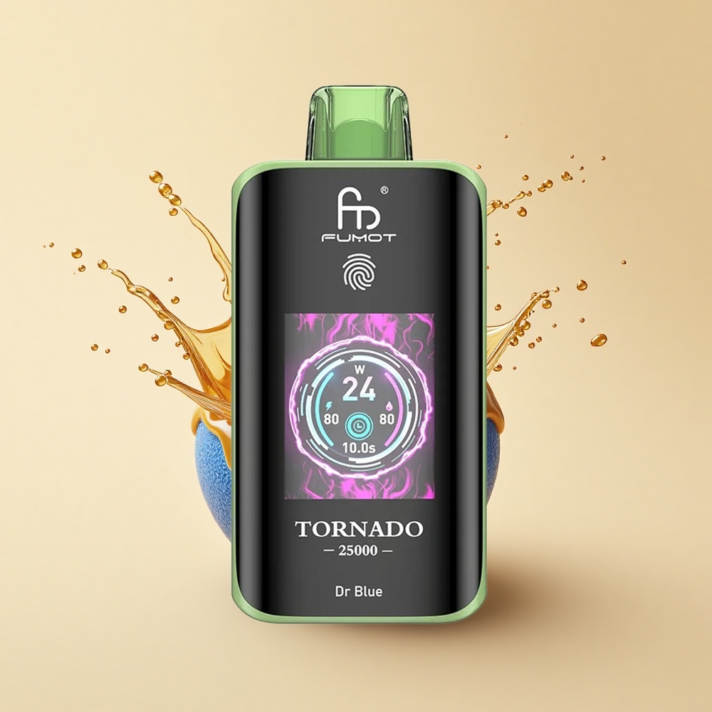 Fumot Tornado 25000 Puffs Доктор Блакитний HD Екран 700mAh 20ml