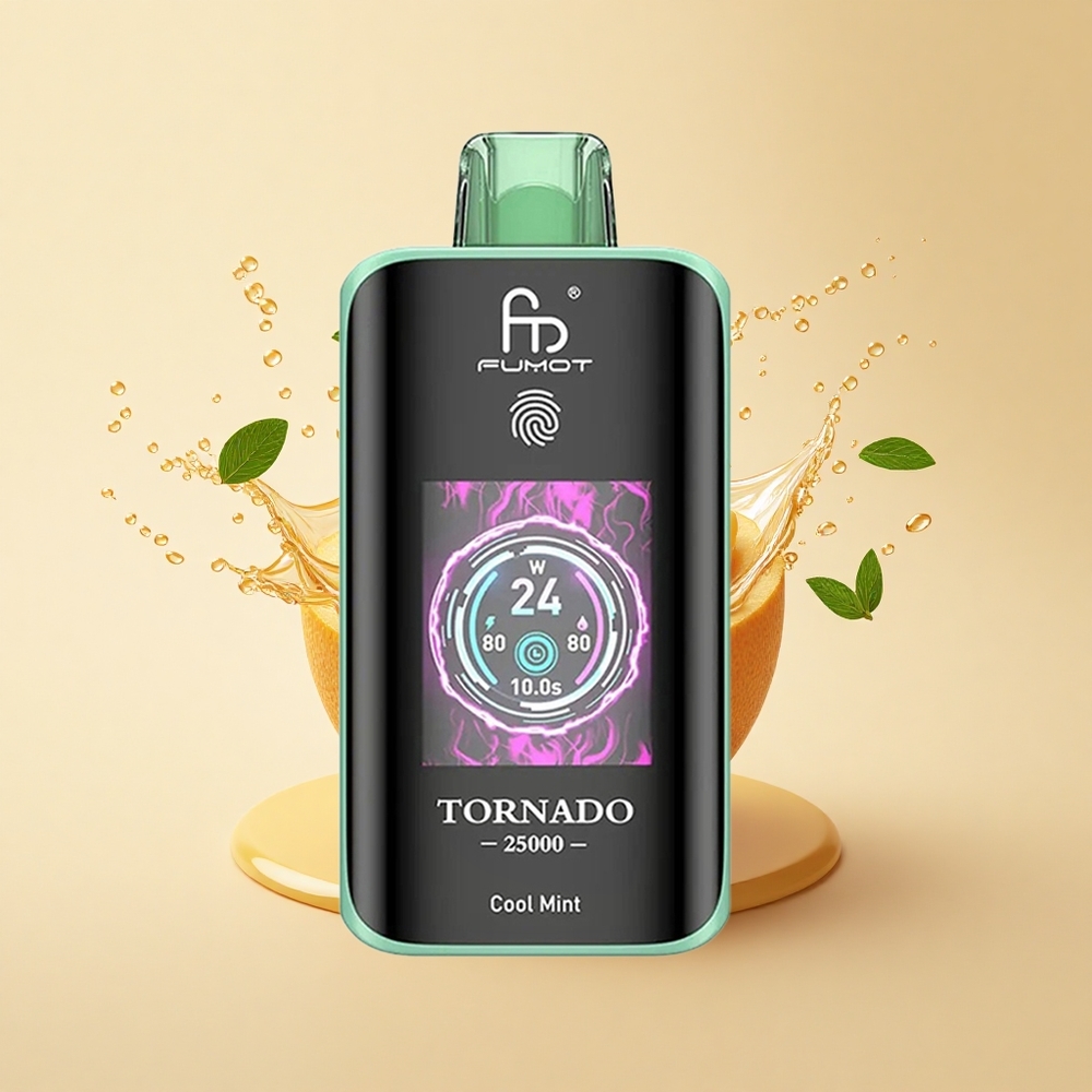 Fumot Tornado 25000 Puffs Прохолодна М’ята HD 700mAh Type-C