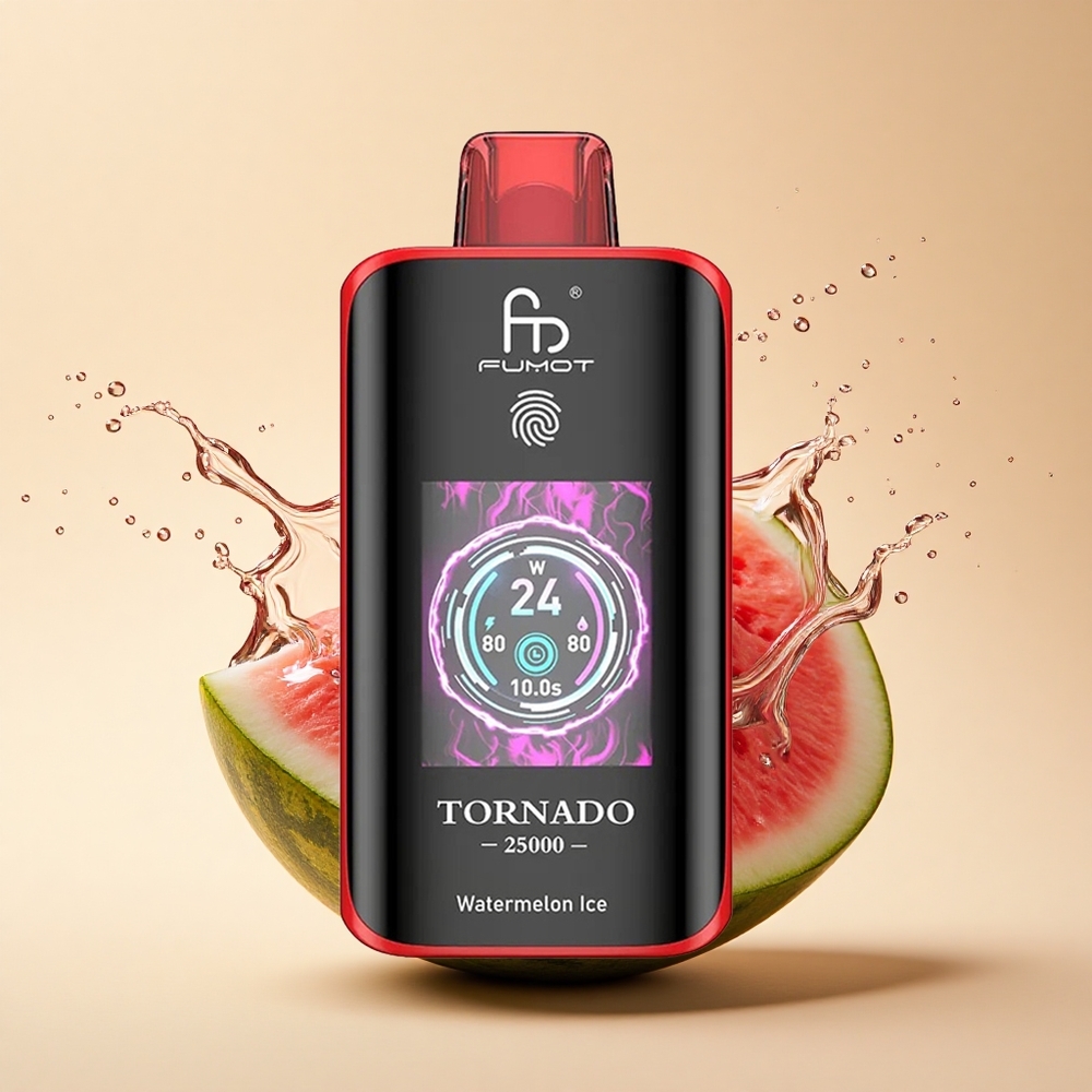 Fumot Tornado 25000 Puffs Кавуновий Лід з HD екраном та 700mAh акумулятором