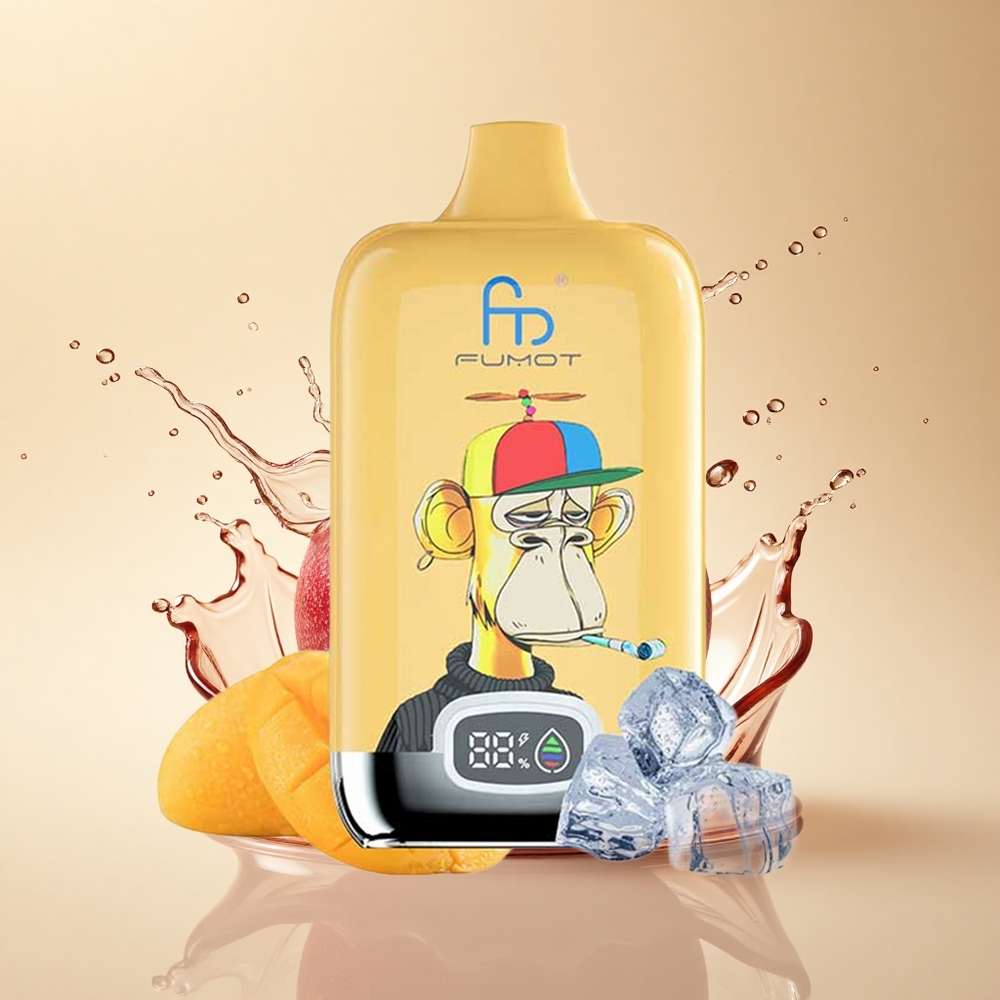 Fumot Tornado Digital Box 12000 Puffs Лід з Винограду Тип-C Мерехтливий