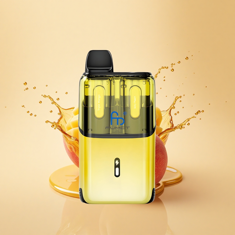 Fumot Ultra T32000 Puffs Трійка Манго - Соковитий Персик з 24мл та Швидкою Зарядкою Type-C