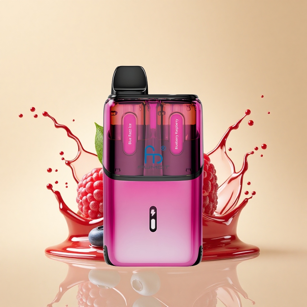 Fumot Ultra T32000 Puffs Синій Малиновий Лід з 24мл та Швидкою Зарядкою