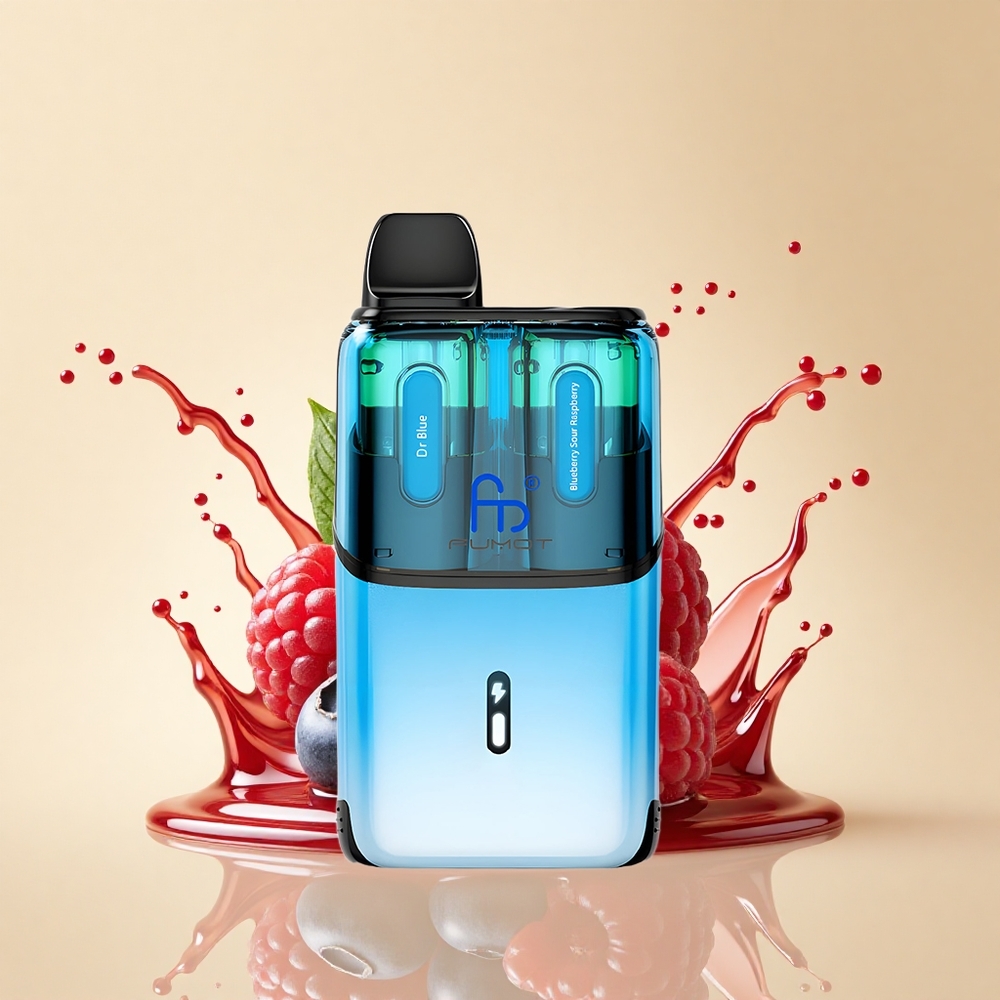 Fumot Ultra T32000 Puffs Доктор Блакитний - Чорниця Кисла Малина з Mesh Coil та Type-C