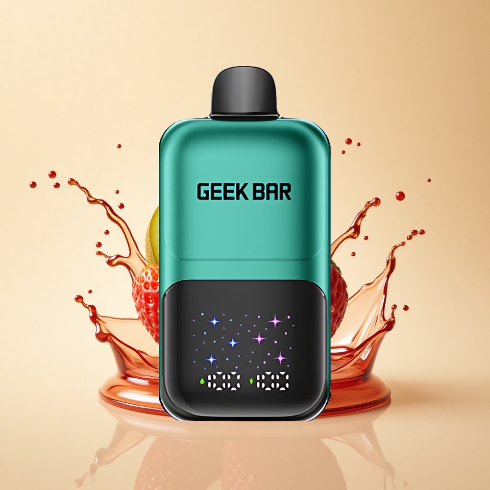 GEEK BAR 2GO 20ml 50000 Puffs Полуниця & Ківі Інтерактивний Екран 20мл 5%