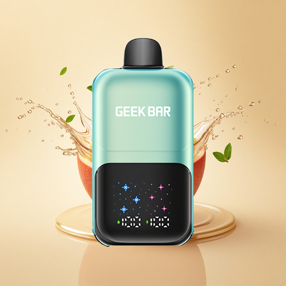 GEEK BAR 2GO 20ml 50000 Puffs Прохолодна М'ята Льоду з Великим Екраном та Регульованим Холодом