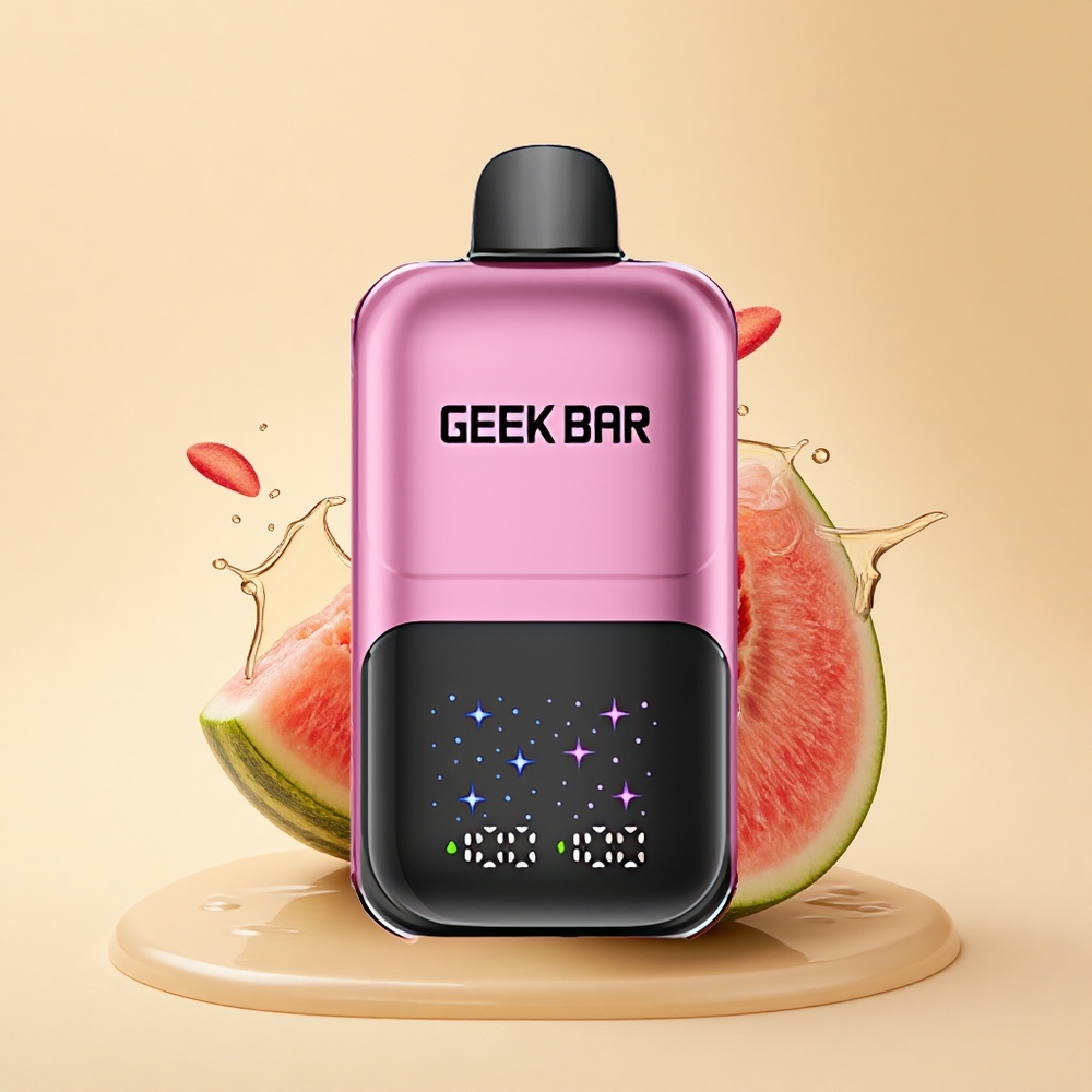 GEEK BAR 2GO 20ml 50000 Puffs Персик & Кавун | Інтерактивний екран | Двоємнісний