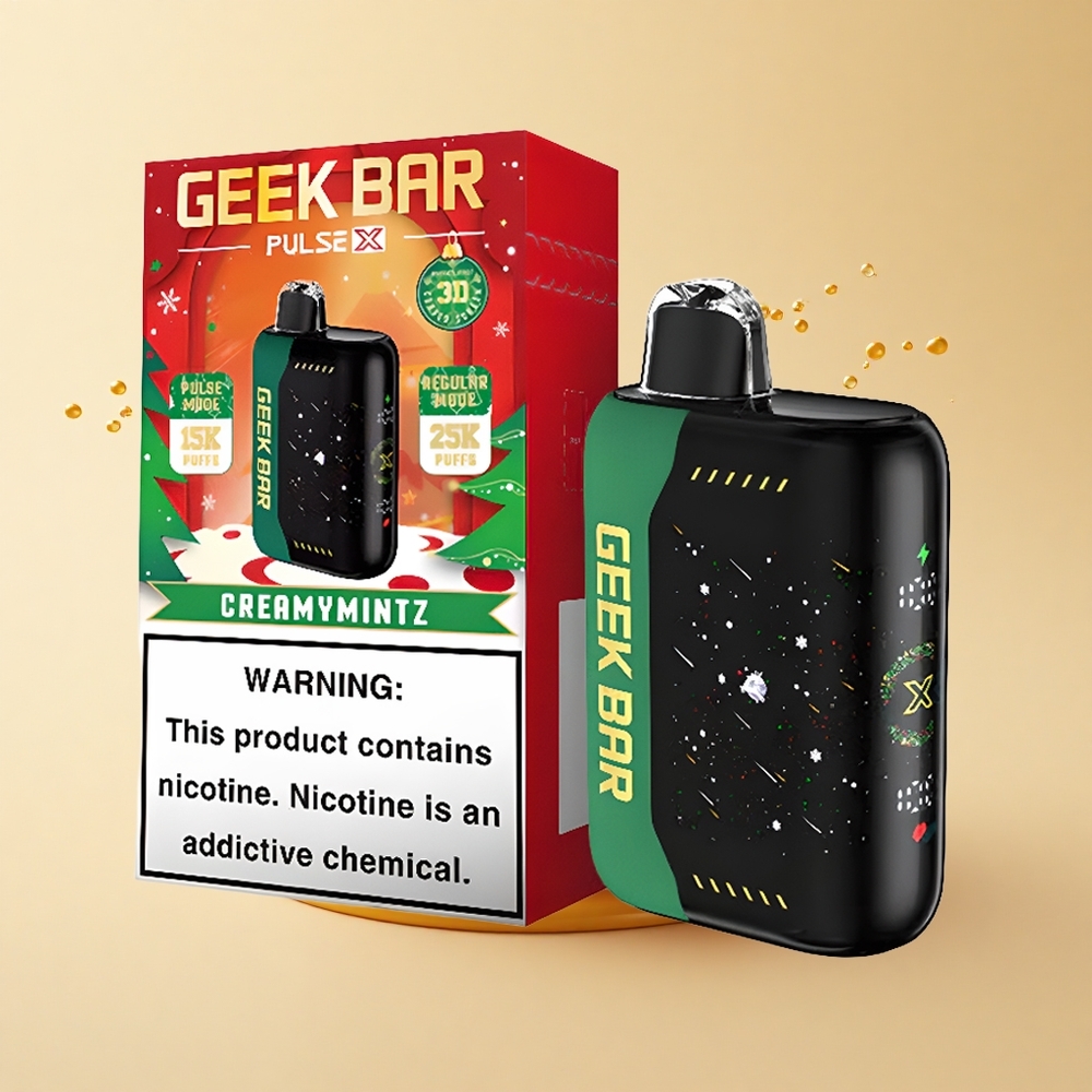 GEEK BAR Pulse X 25000 Puffs Святковий Випуск: Подвійна Сітка та USB Type-C