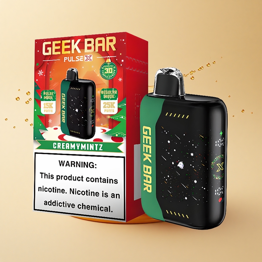 GEEK BAR Pulse X 25000 Puffs Святковий Випуск: Подвійна Сітка та USB Type-C