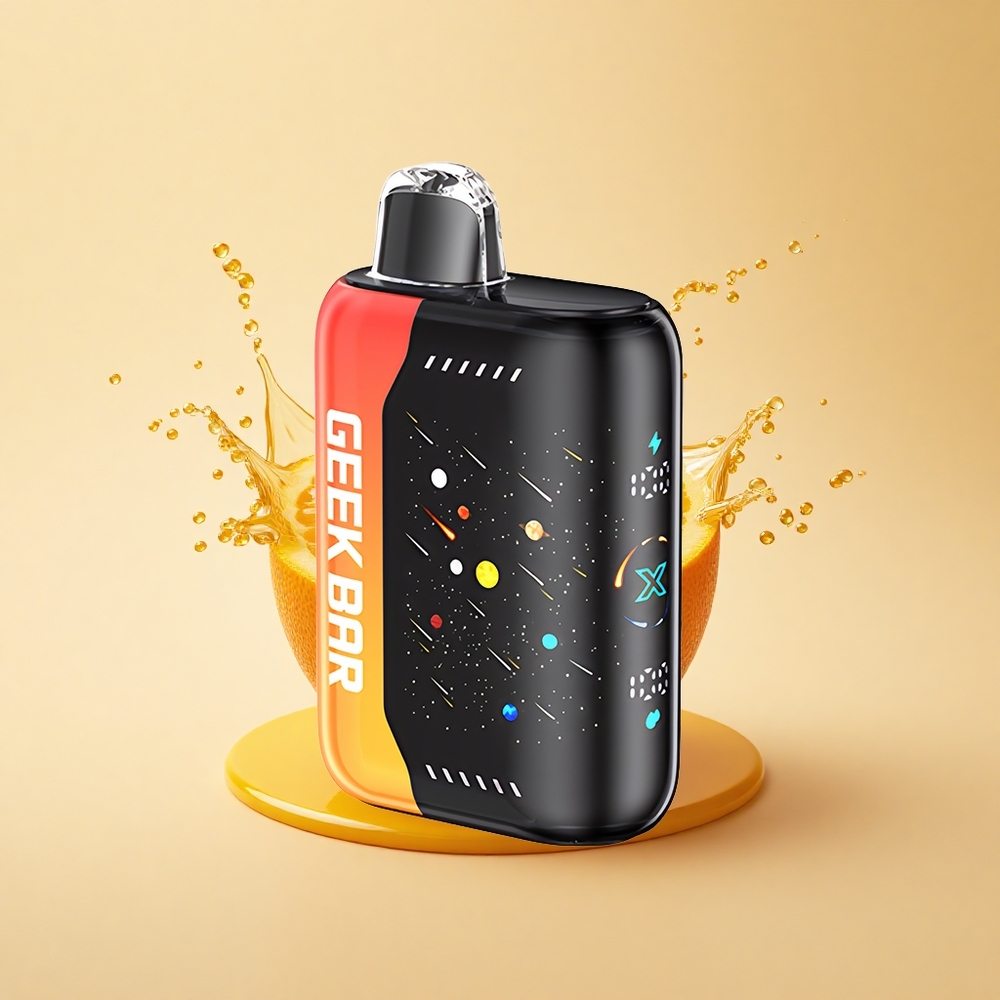 GEEK BAR Pulse X 42K Puffs Meteor Edition Помаранчевий Дракон з подвійною сіткою та швидкою зарядкою