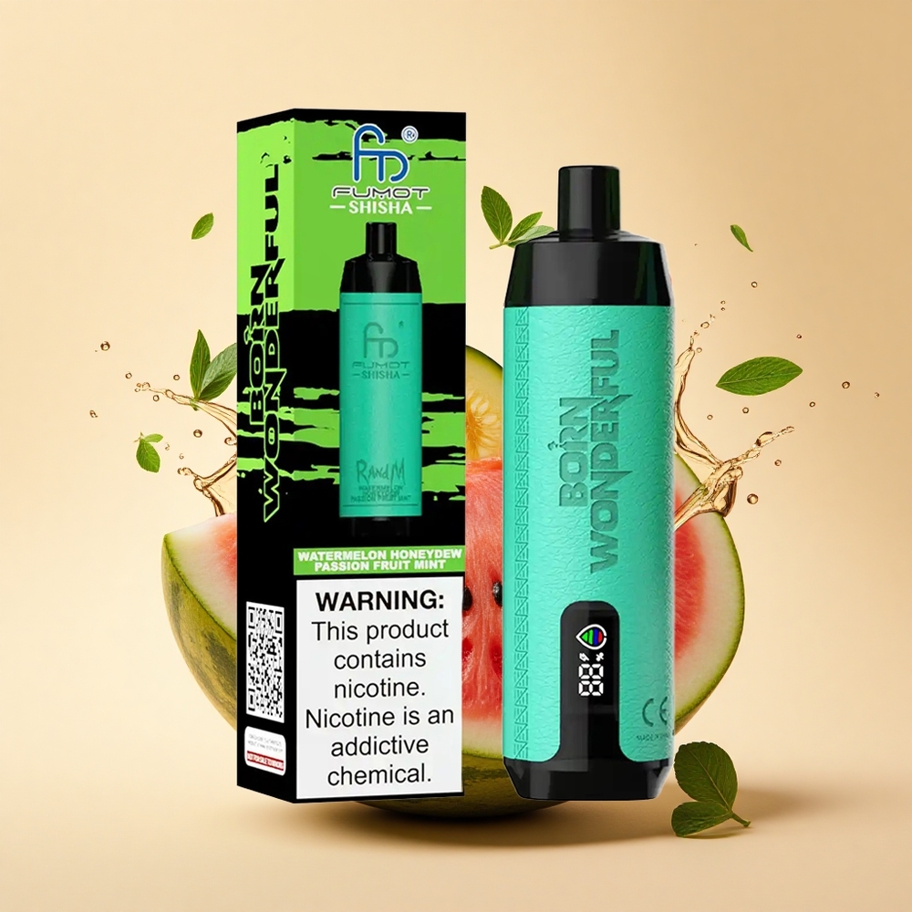 RandM Fumot Shisha 10000 Puffs Кавун Медова Роса Маракуйя М\'ята 18мл 0.6ом 850мАг