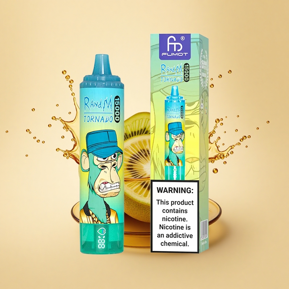 RandM Fumot Tornado 15000 Puffs Ківі Маракуйя Гуава 25мл 850мAh Mesh