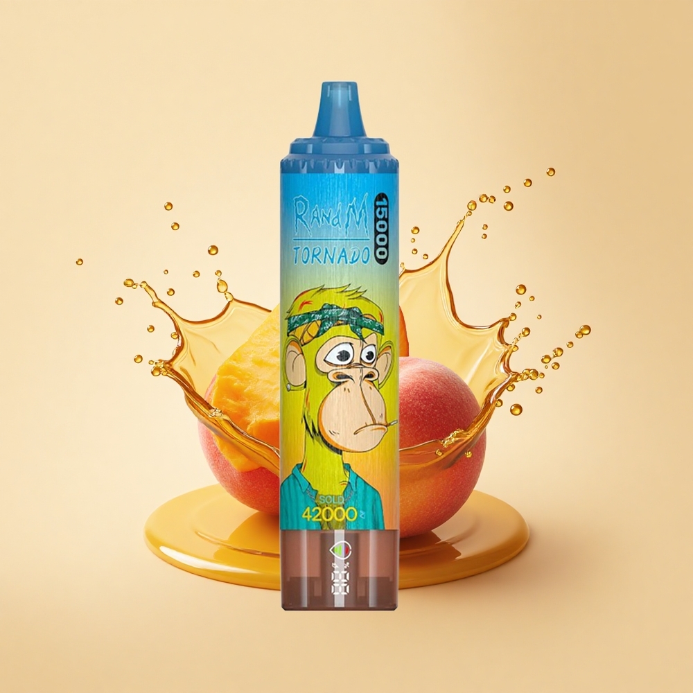 RandM Fumot Tornado 15000 Puffs Персик Манго 25ml Mesh LCD