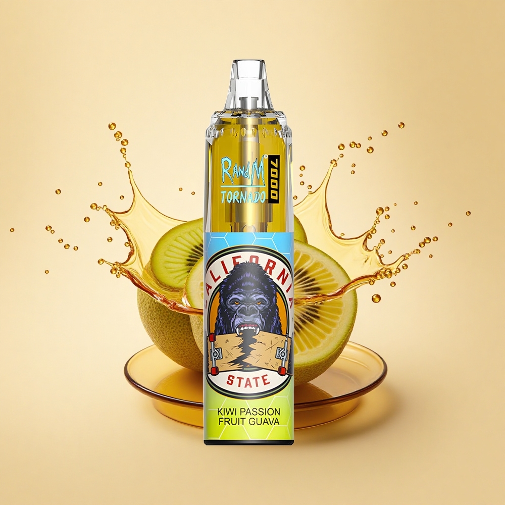 RandM Fumot Tornado 7000 Puffs Ківі Маракуйя Гуава Мережа Тип-C 14МЛ 5%