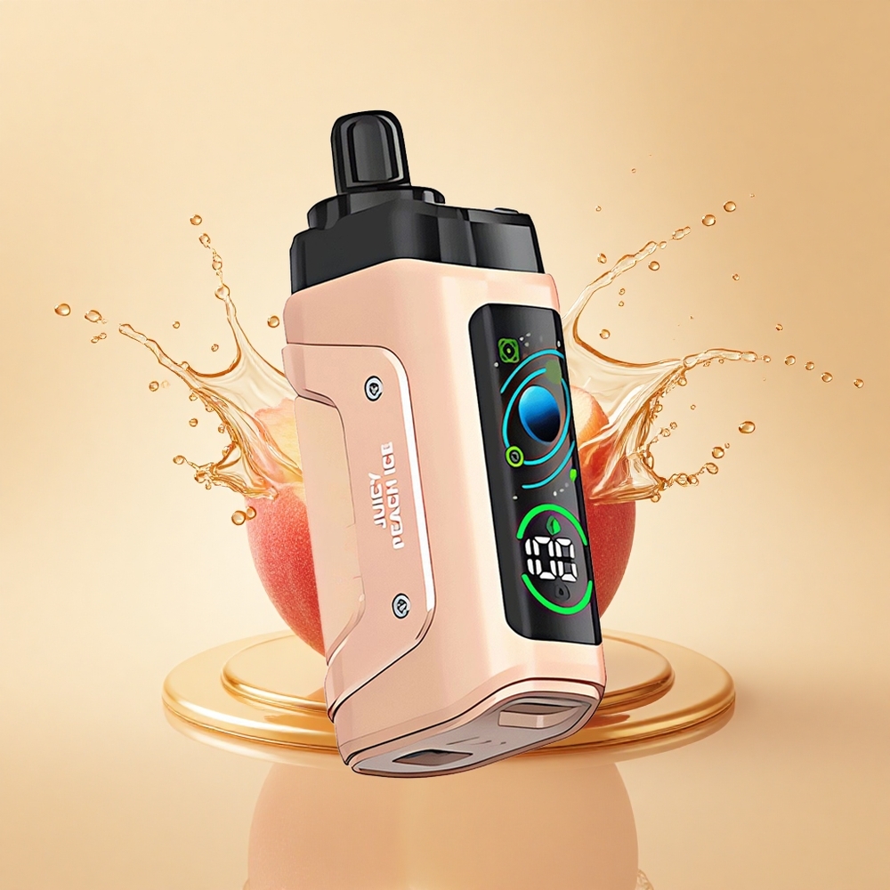 Razz Bar 45000 Puffs Соковитий Персик Льодовий з 20 мг/мл Нікотину та Типом-C