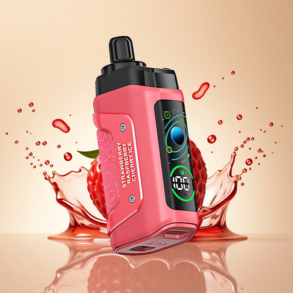 Razz Bar 45000 Puffs Полунично-вишневий лід з сітчастим спіраллю та регульованим повітряним потоком