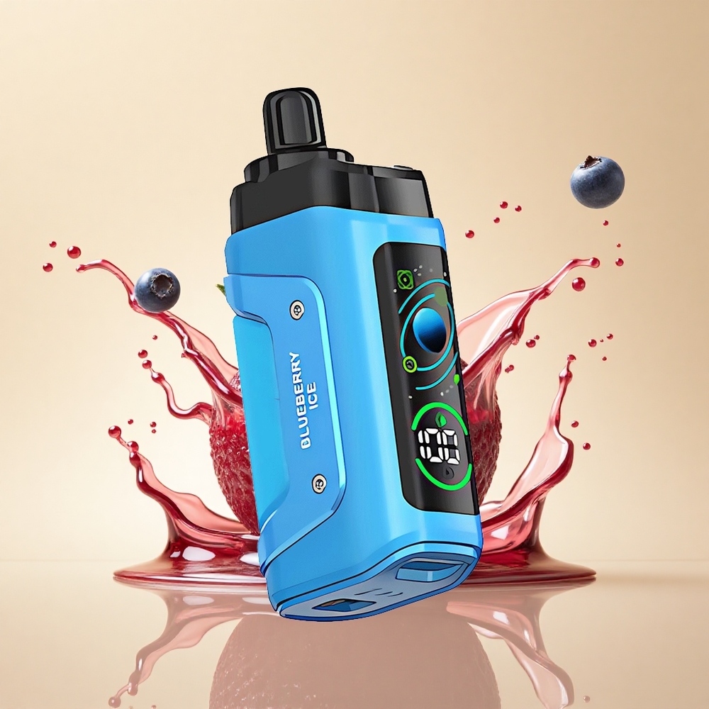 Razz Bar 45000 Puffs Чорничковий Лід з Сітчастим Нагрівачем