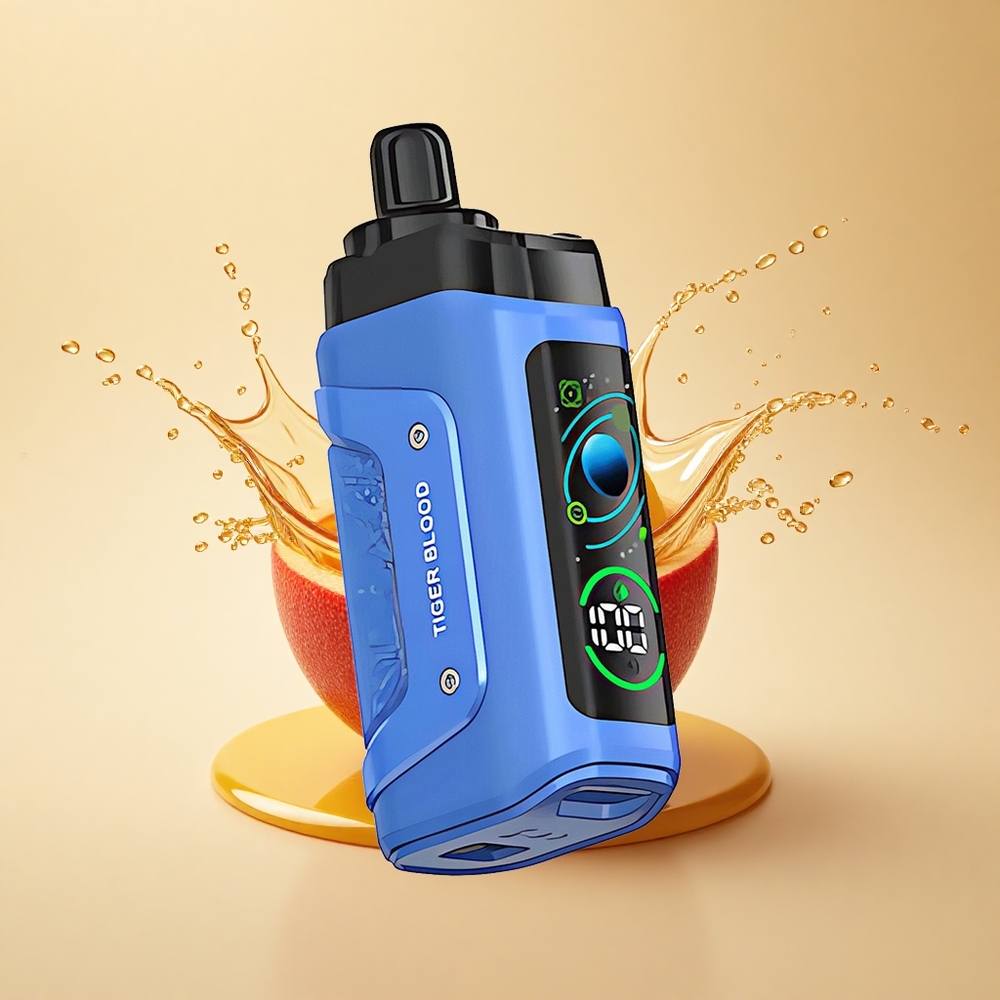 Razz Bar 45000 Puffs Тигрова Кров Із Сіткою Котушкою Та Регульованим Повітряним Потоком