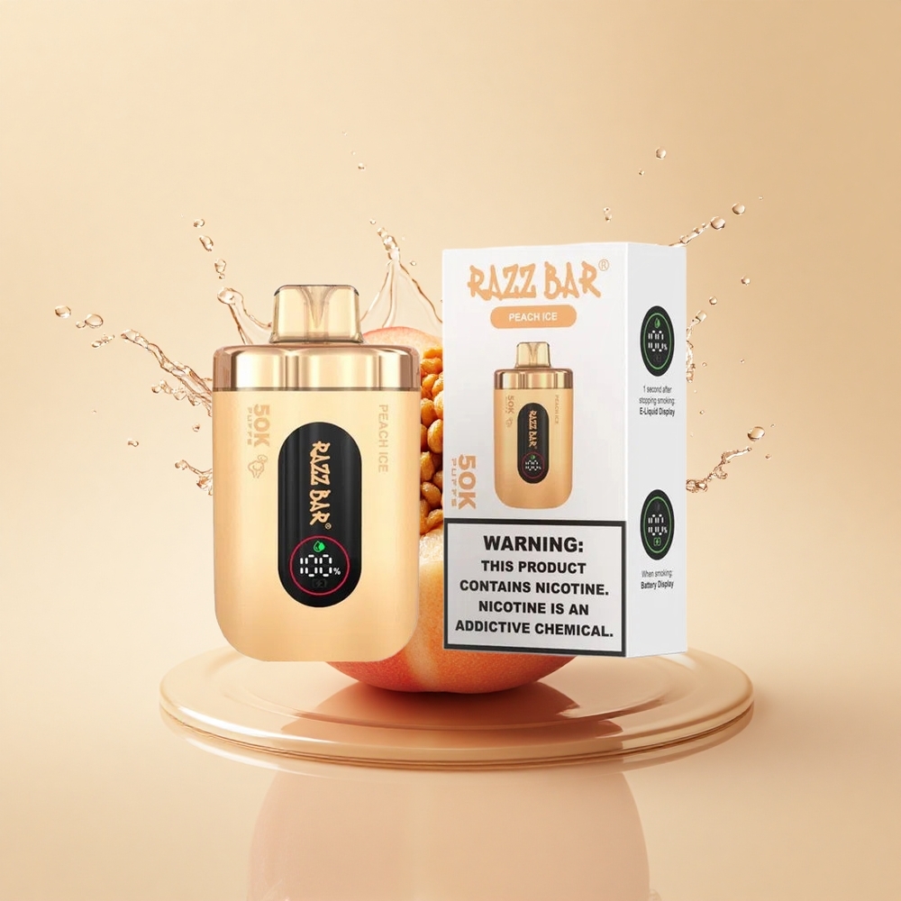 Razz Bar 50K Puffs Персиковий Лід Тип-C 2%