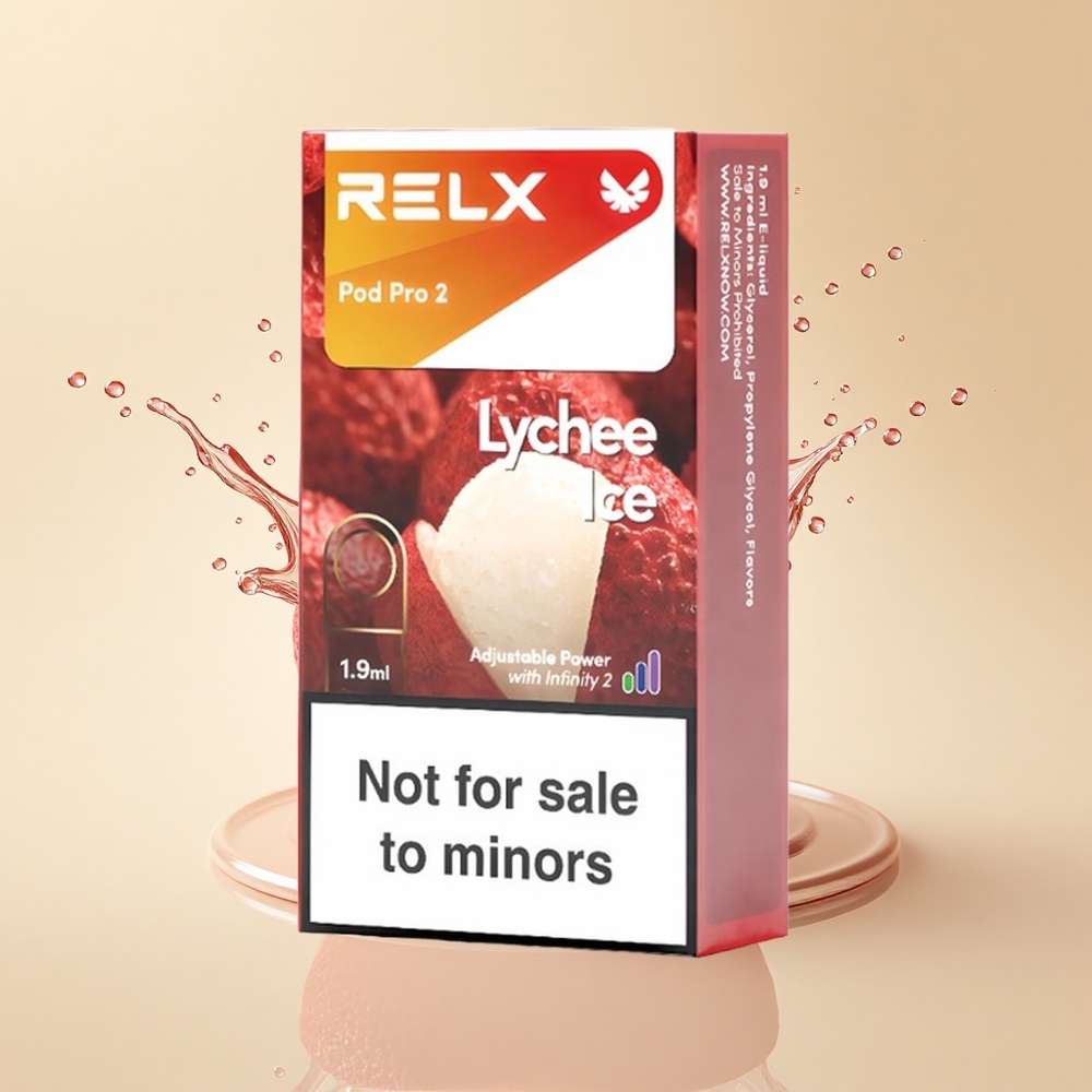 Relx Pod Pro 2 Vape Device Лічий Лід 0мг/мл 1.9мл 2шт/уп 3шт/уп Eco Smooth Boost