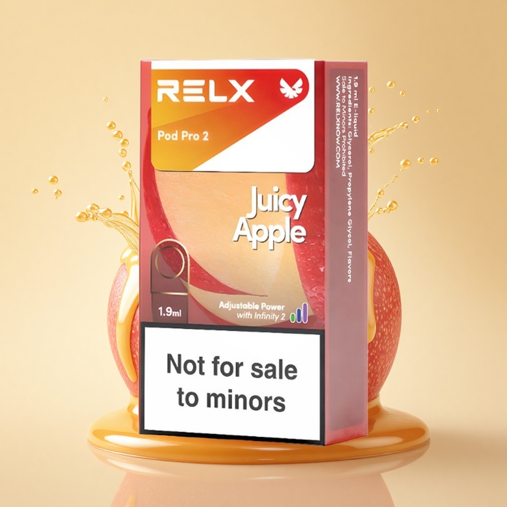 Relx Pod Pro 2 Vape Device Соковите Яблуко 0 мг/мл – 1.9 мл / 2 шт – Eco 5.5W