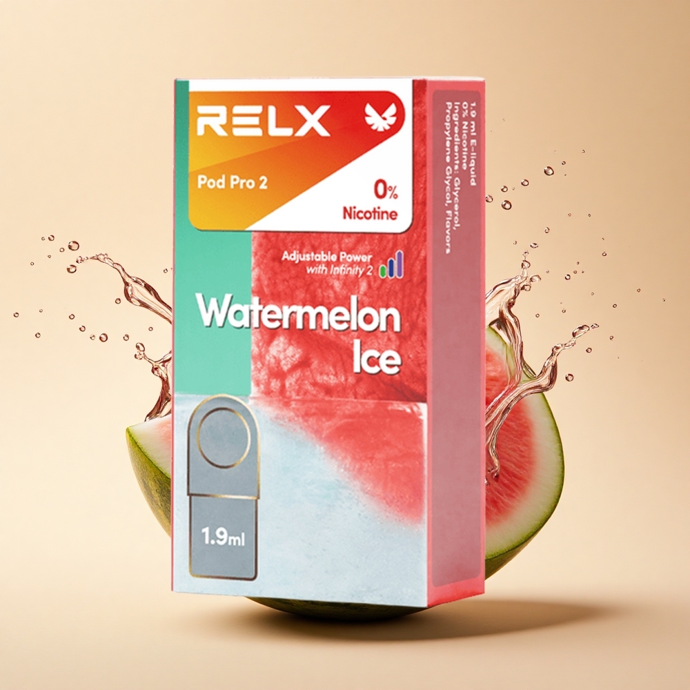 Relx Pod Pro 2 Vape Device Кавун Лід 0мг/мл | 1.9мл | 3 шт/уп | Режими 5.5W/6.5W/8W