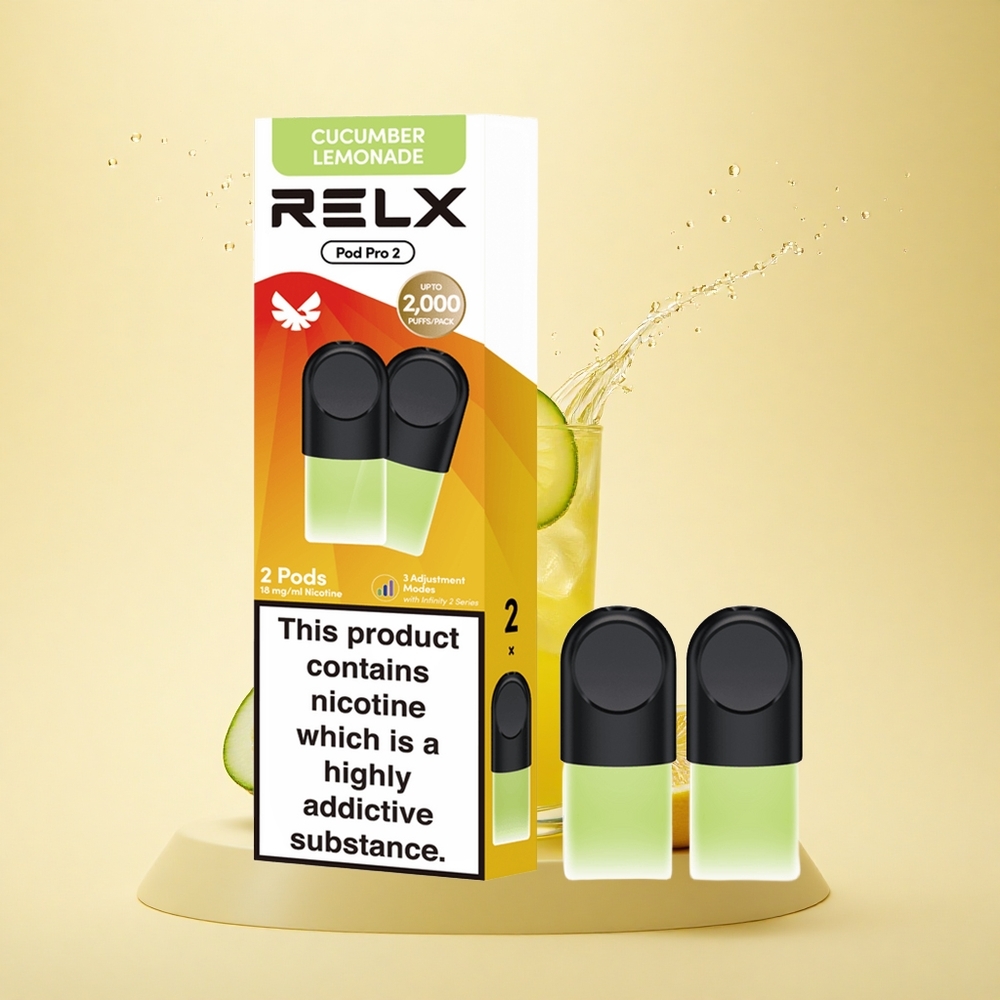 Relx Pod Pro 2 Vape Device Напій-Огіркова Лимонад 18мг/мл з 1.9мл ємністю