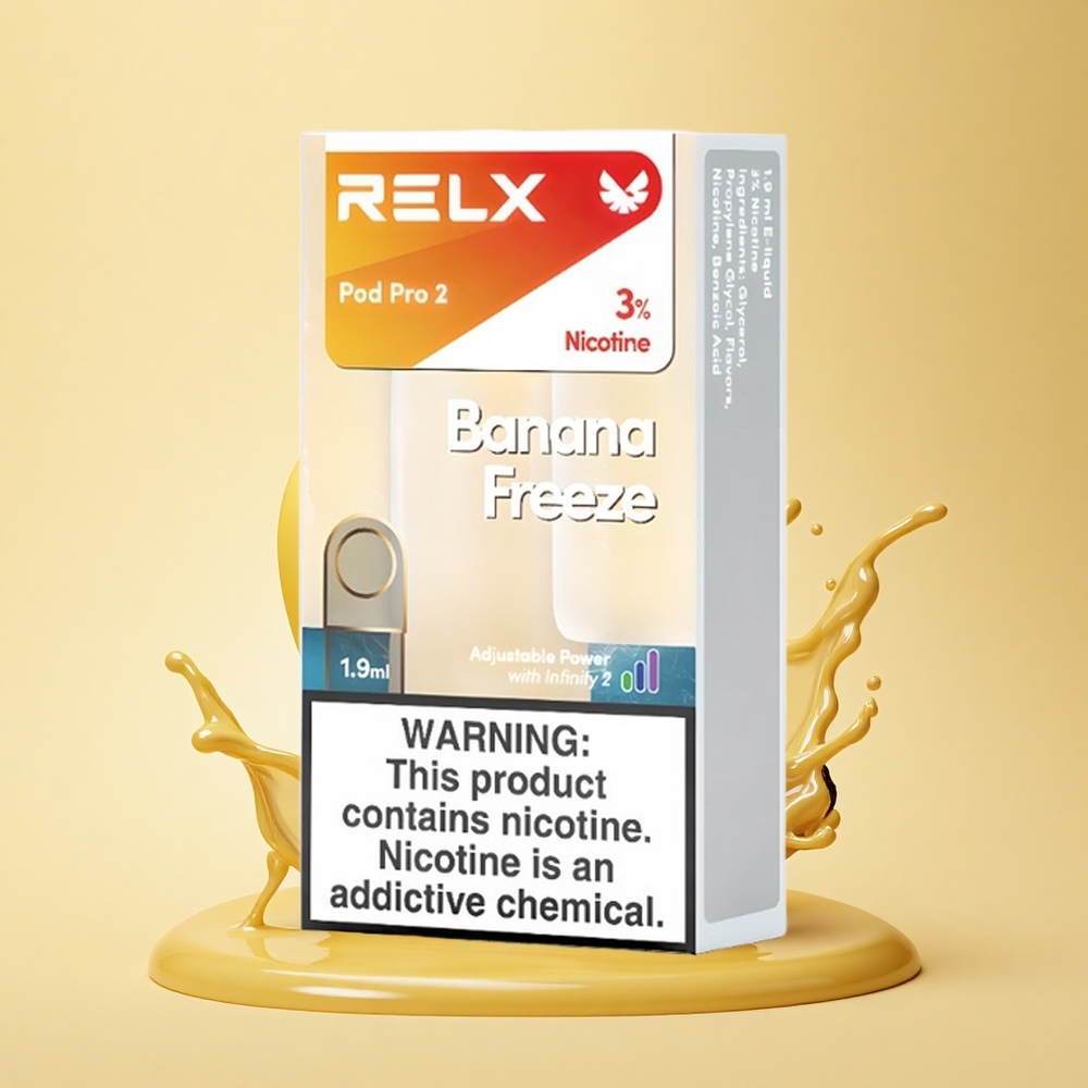 Relx Pod Pro 2 Vape Device Банан Фріз 30мг/мл 1.9мл 3 режими