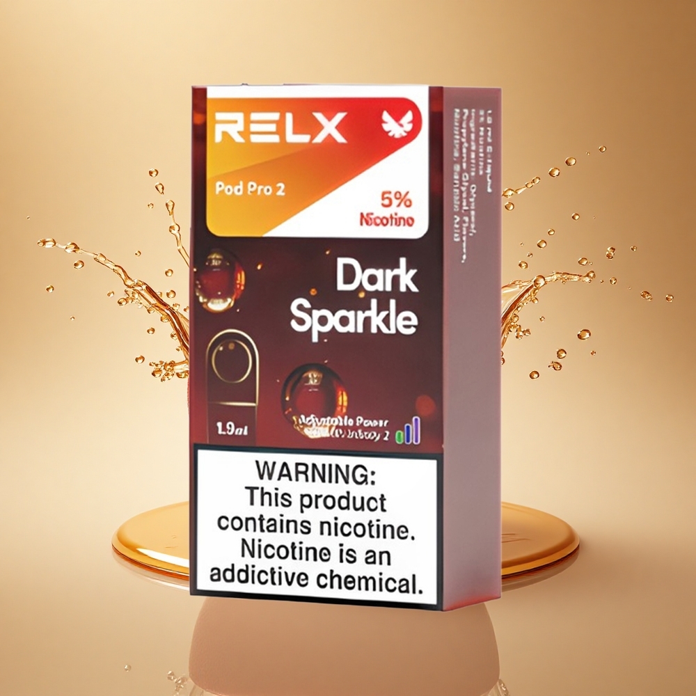 Relx Pod Pro 2 Vape Device Темний Блиск 50мг/мл 1.9мл Пак:2/3 Настроювання:5.5W/6.5W/8W