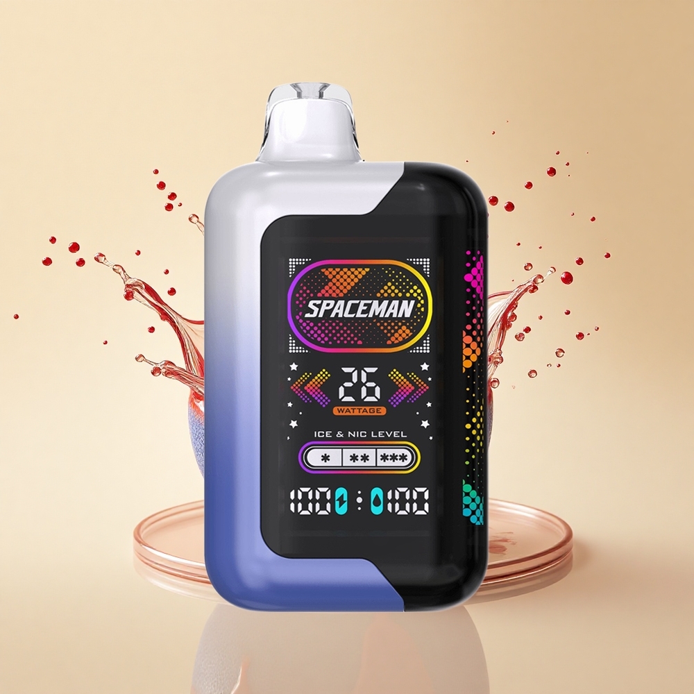 SMOK SPACEMAN SP40000 Puffs Синій Малиновий Лід 20мл 50мг