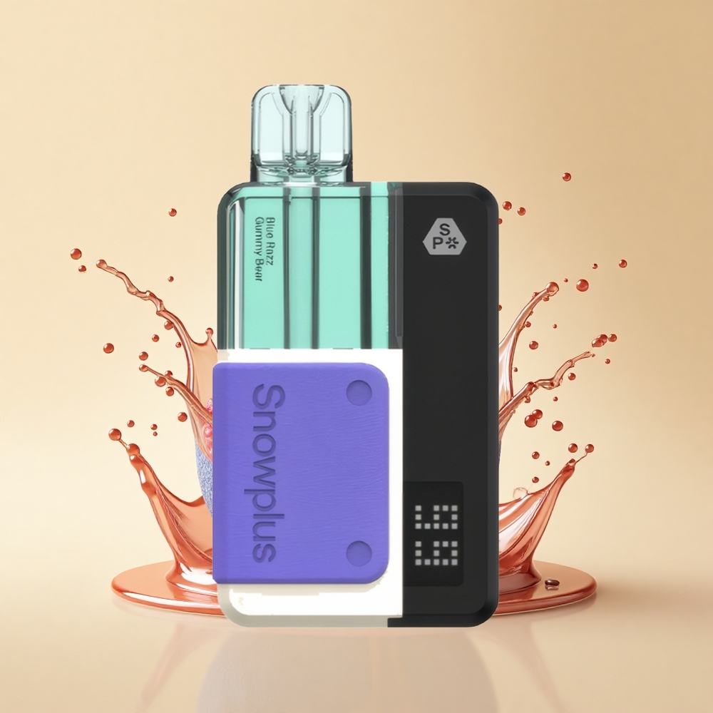 Snowplus Swift 15000 Puffs Pod Kit Блакитний малиновий ведмедик з подвійним сітчастим атомайзером та 1000 мАг