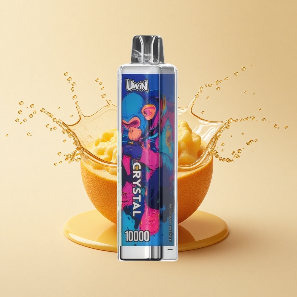 Uwin Crystal 10000 Puffs Міамі Мінт Кольорові Вогні 18мл 0.8 Ом