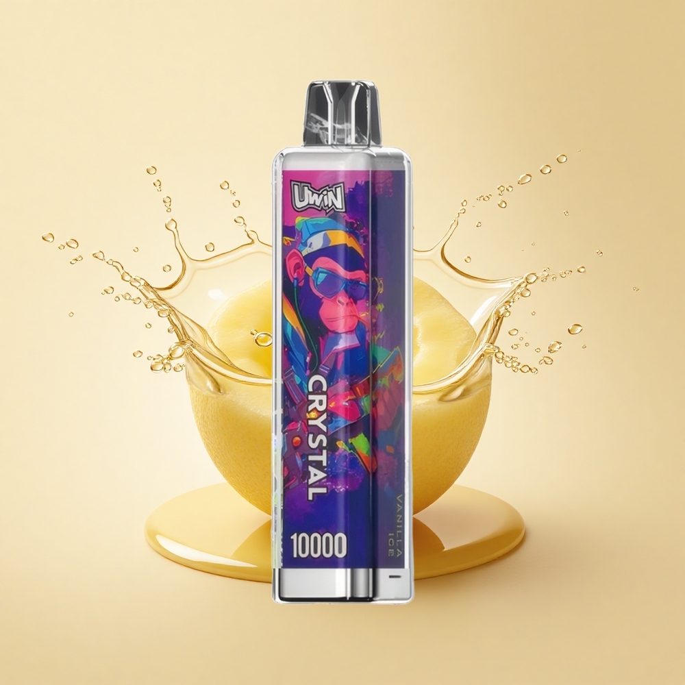 Uwin Crystal 10000 Puffs Ванільний Лід RGB 18 мл 0.8 Ом
