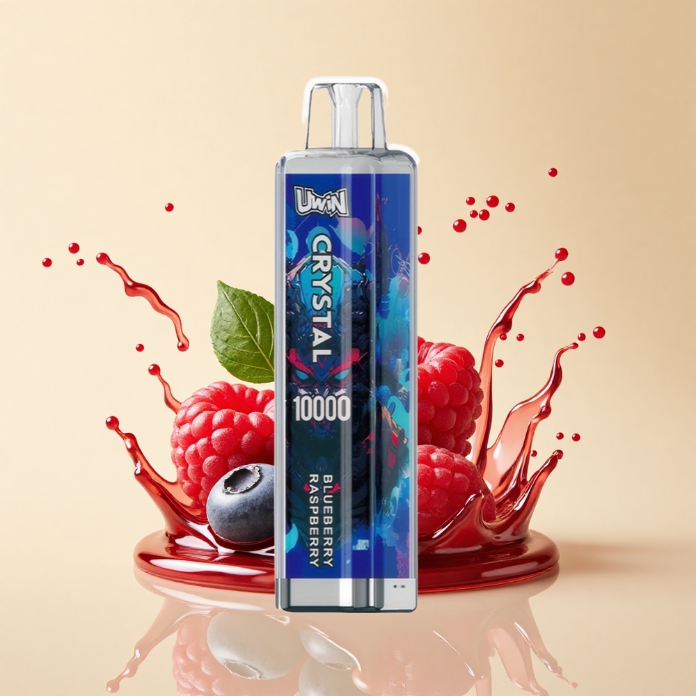 Uwin Crystal 10000 Puffs Чорниця Малина RGB Type-C 18мл