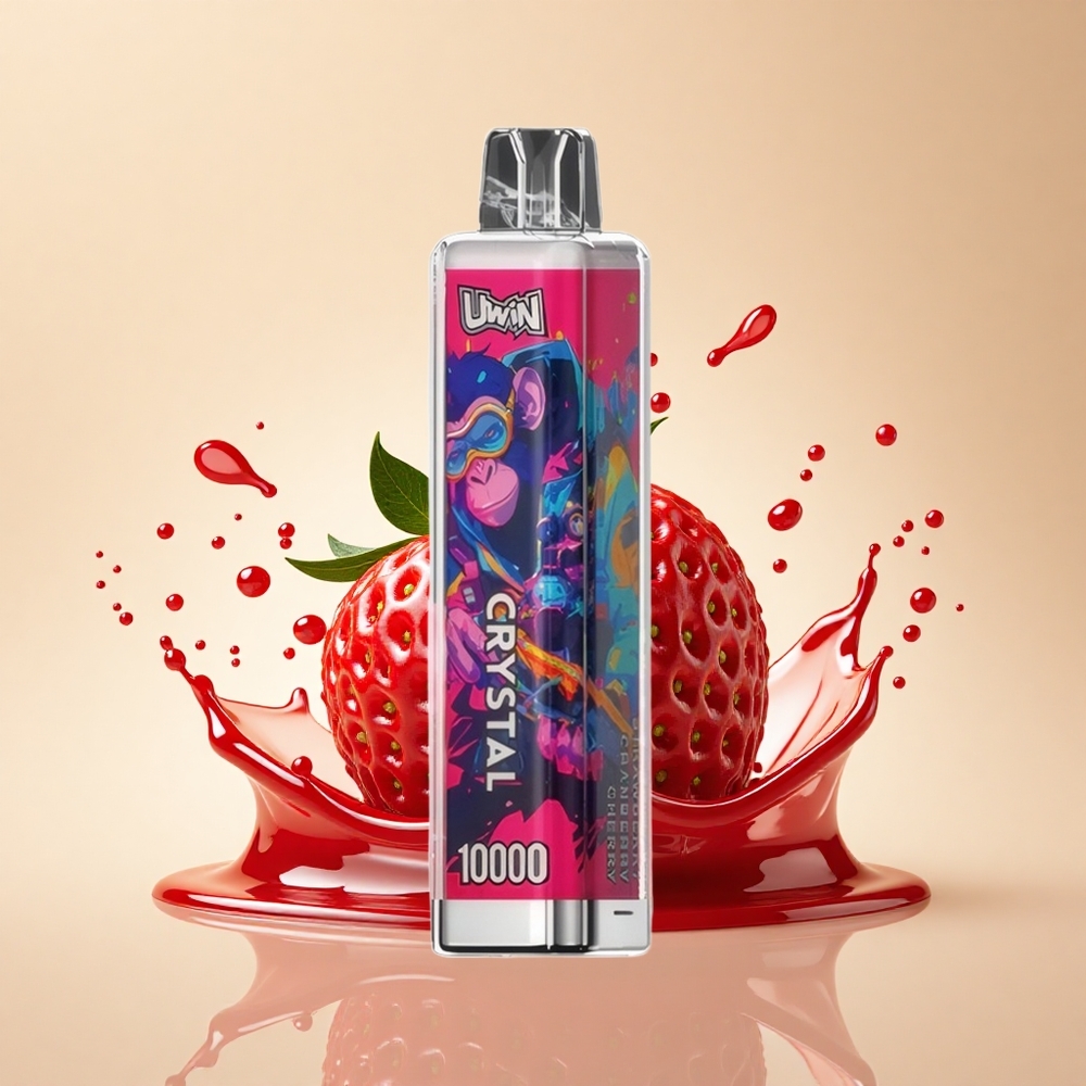Uwin Crystal 10000 Puffs Полуниця Журавлина Вишня RGB