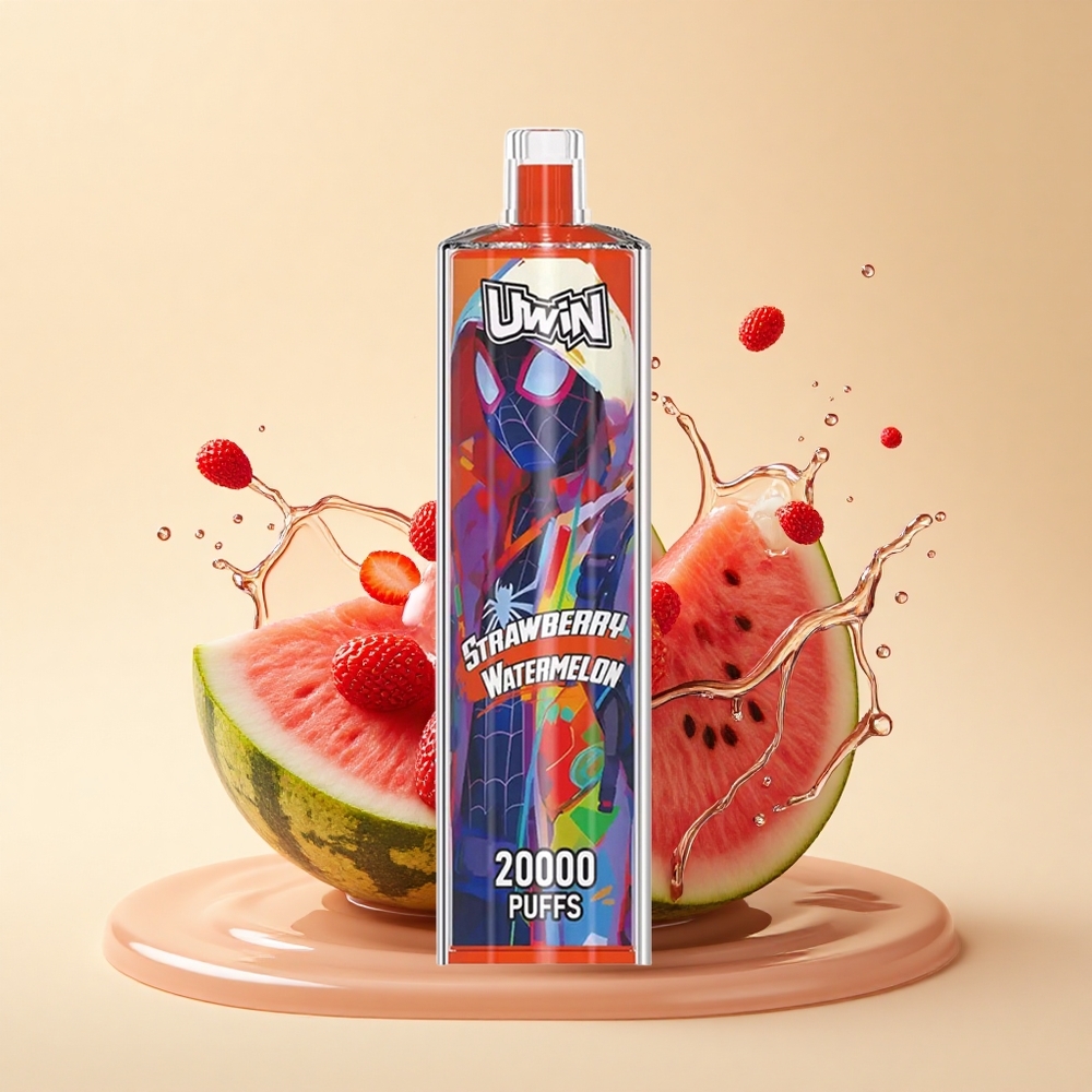 Uwin Shisha Hookah Crystal 20000 Puffs Полуниця Кавун Тип-С 22мл