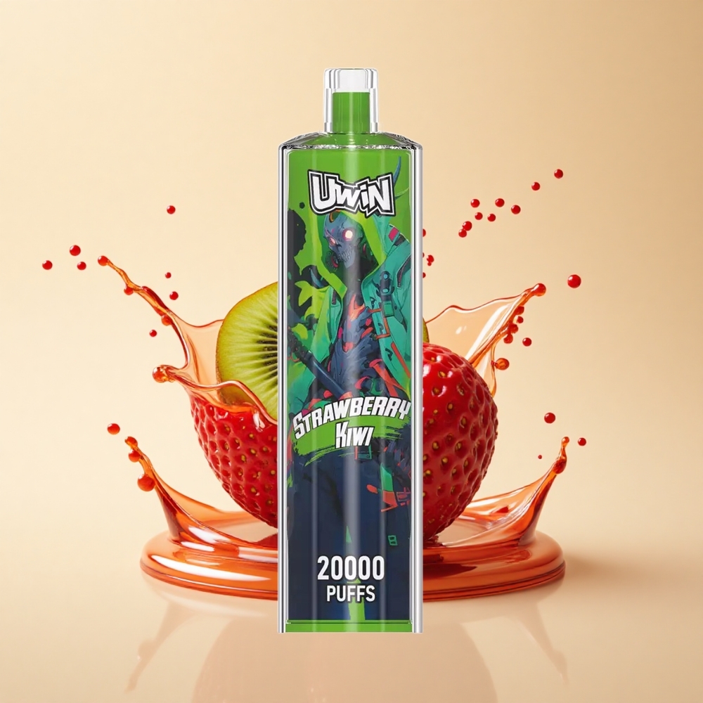 Uwin Shisha Hookah Crystal 20000 Puffs Полуниця Ківі Mesh 22ml Type-C