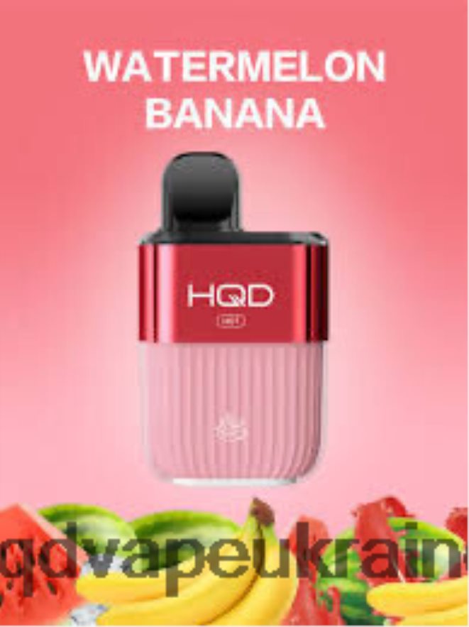 BJ0DD257 HQD HOT 5000 затяжок кавун банан - HQD Vapes Online