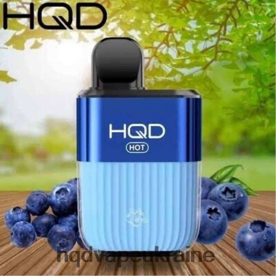 BJ0DD266 HQD HOT 5000 затяжок чорниця - HQD Vape Flavors