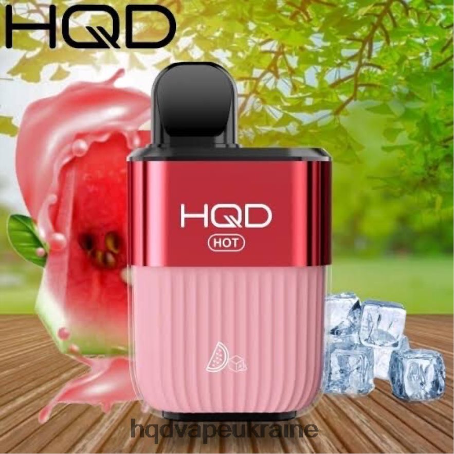BJ0DD267 HQD HOT 5000 затяжок пишний лід - HQD Vapes Online