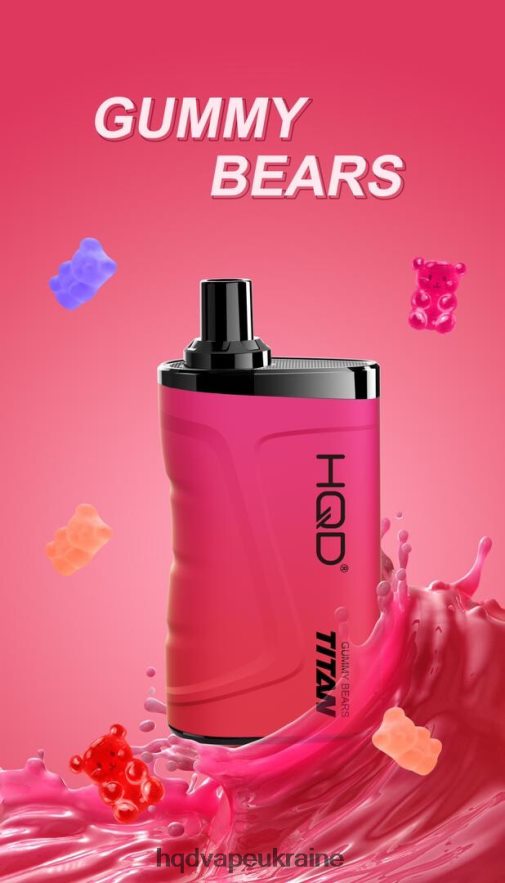 BJ0DD218 HQD TITAN 7000 затяжок желейні ведмедики - HQD Vape Online Shop
