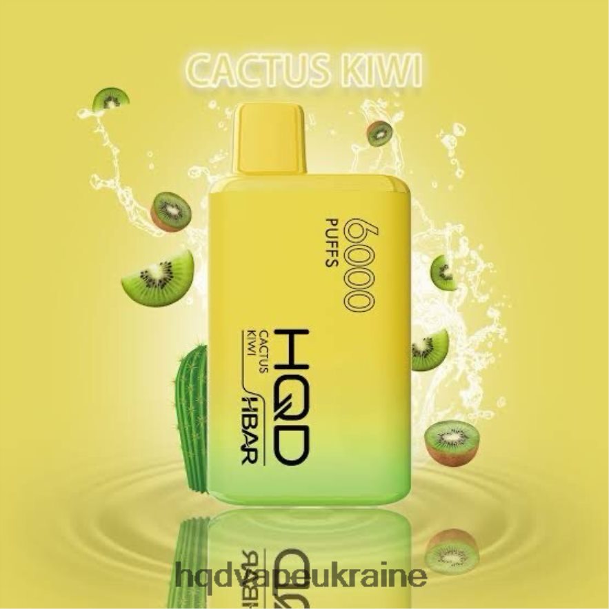 BJ0DD245 HQD HBAR 6000 затяжок кактус ківі - HQD Купить