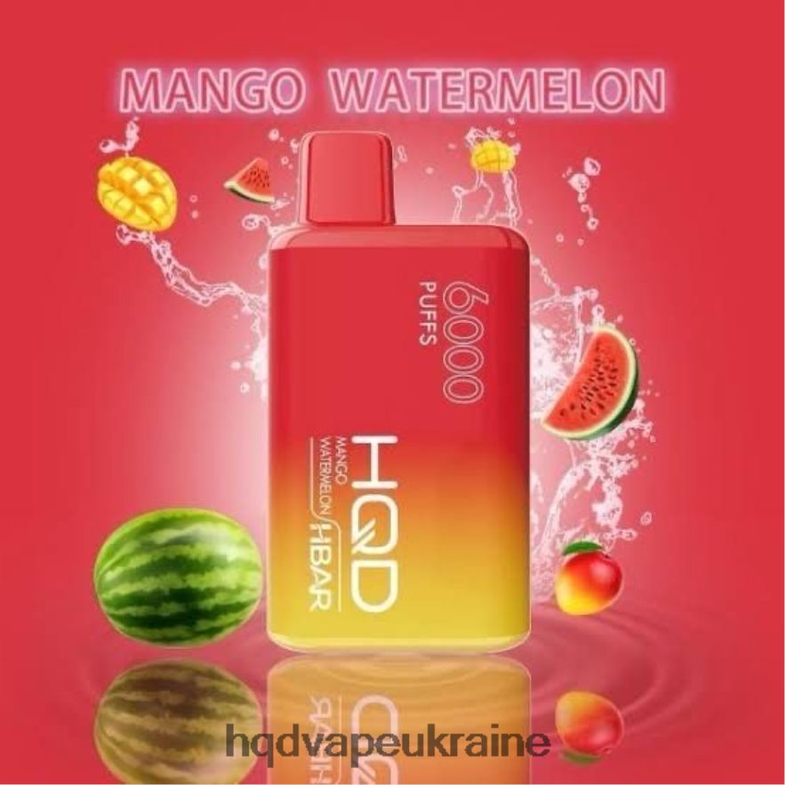 BJ0DD255 HQD HBAR 6000 затяжок манго кавун - HQD Купить