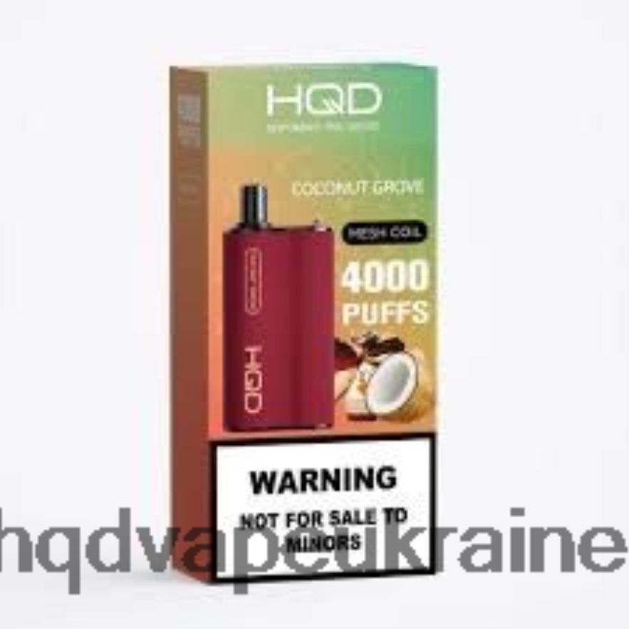 BJ0DD273 HQD BOX 4000 затяжок кокосовий гай - HQD Vape Kyiv