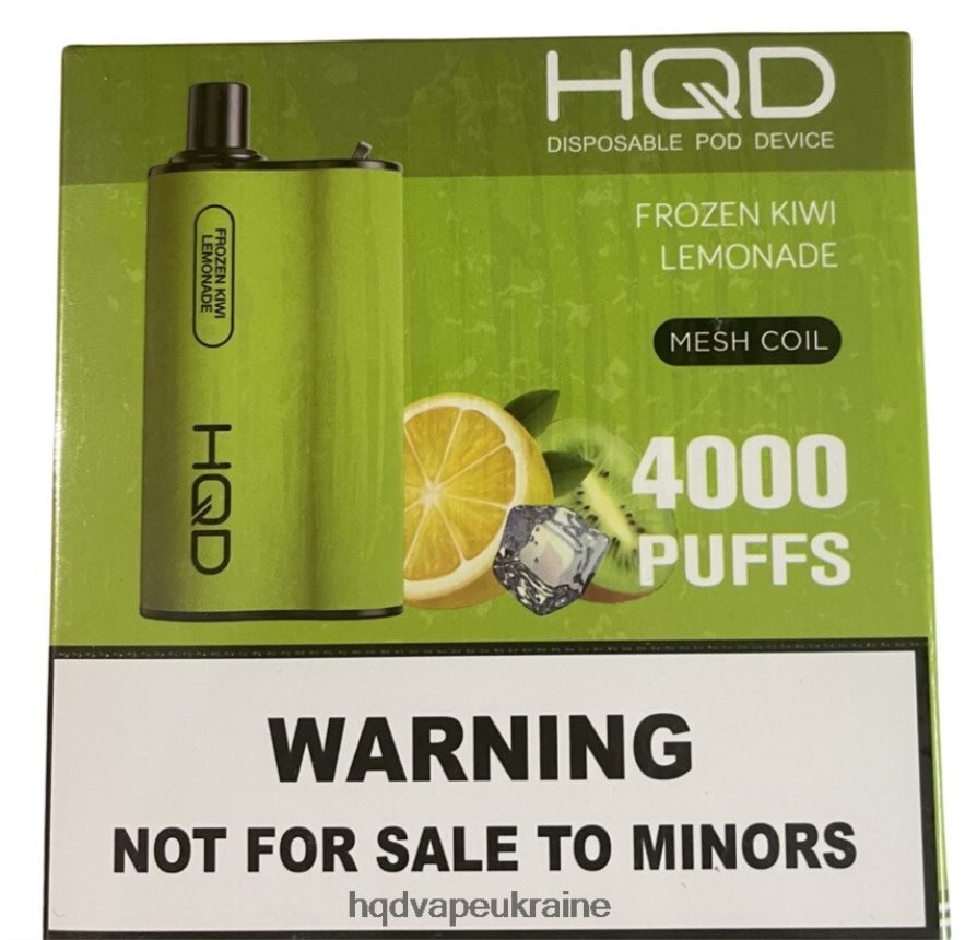 BJ0DD288 HQD BOX 4000 затяжок заморожений лимонад з ківі - HQD Vape Online Shop